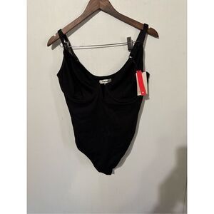 Brand New Popilush Women's XL Sleeveless Black One Piece Bodysuit